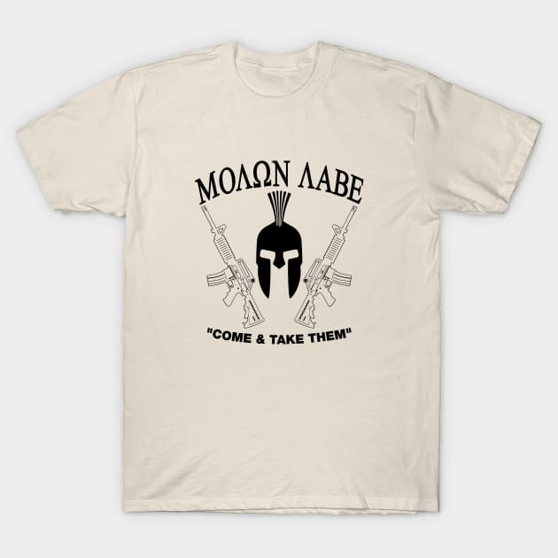 Mod.37 Molon Labe Greek Spartan T-Shirt by parashop